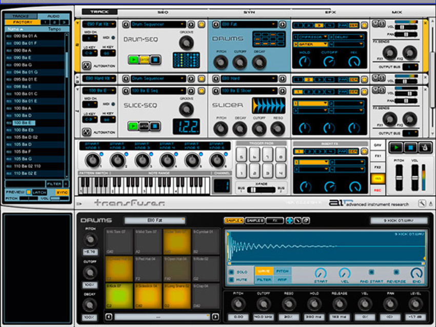 Transfuser is designed to be used in the studio and for live performance.